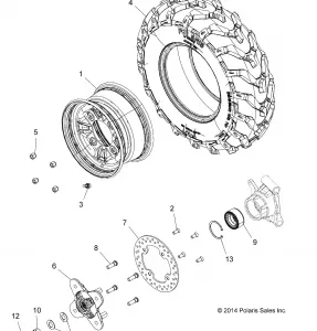 WHEELS, REAR - Z16VAA87A2 (49RGRWHEELRR15Z90050)