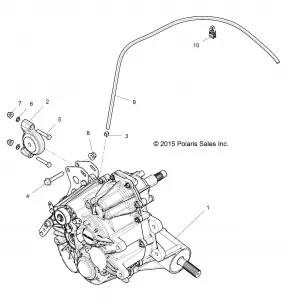 DRIVE TRAIN, MAIN GEARCASE MOUNTING - Z16VBA87A2/AB/L2/E87AB/AR/LB/AE/AS (700614)