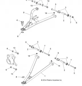 SUSPENSION, FRONT CONTROL ARMS - Z16VBA87A2/AB/L2/E87AB/AR/LB/AE/AS (49RGRSUSPFRT15RZR900)