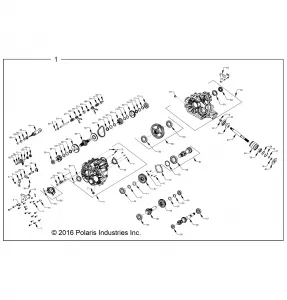 DRIVE TRAIN, MAIN GEARCASE INTERNALS - Z17VBE99AR/AL/AE (701151)