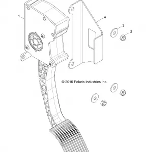 ENGINE, THROTTLE PEDAL - Z17VBE99AR/AL/AE (701480)