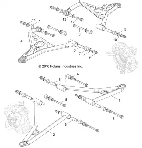 SUSPENSION, FRONT CONTROL ARMS - Z17VBE99AR/AL/AE (701099)