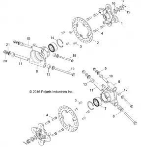 SUSPENSION, REAR CARRIER - Z17VBE99AR/AL/AE (701100)