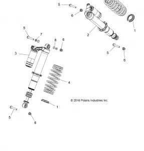 SUSPENSION, REAR SHOCK MOUNTING - Z17VBE99AR/AL/AE (701823)