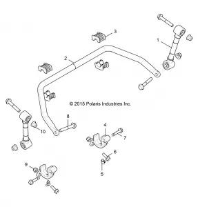 SUSPENSION, STABILIZER BAR, FRONT - Z17VBE99AR/AL/AE (700836)