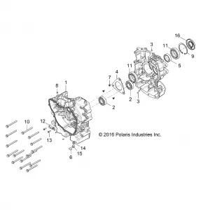 ENGINE, Картер - Z17VHA57FJ (701265)