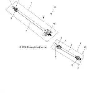 DRIVE TRAIN, FRONT PROP SHAFT - Z17VAE87NK (701071)