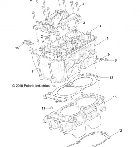 ENGINE, CYLINDER and HEAD - Z17VAE87NK (701093)