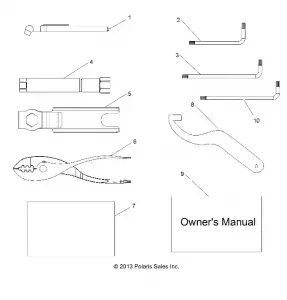 REFERENCE, OWNERS MANUAL AND TOOL KIT - Z17VAE87NK (49RGRTOOL14RZR1000)