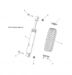 SUSPENSION, FRONT SHOCK - Z17VAE87NK (49RGRSHOCKFRT7044130)