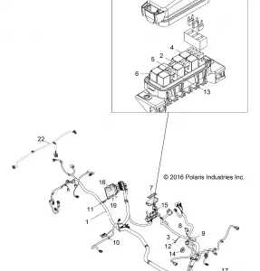 ELECTRICAL, WIRE HARNESS - Z17VBE87AB/AK/AM/LK (701138)