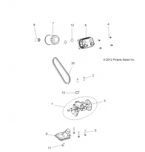 ENGINE, Маслянный насос and OIL COOLER - Z17VBA87A2/E87AB/AK/AM/LK (49RGROILPUMP13900XP)