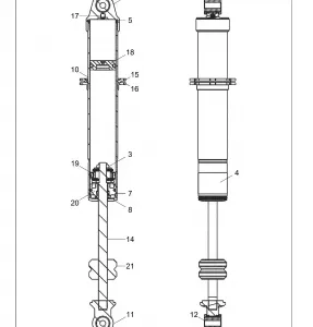 SUSPENSION, REAR SHOCK INTERNAL - Z17VBA87A2/E87AB/AK/AM/LK (702107)