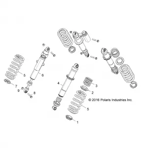 SUSPENSION, REAR SHOCK MOUNTING - Z17VBA87A2/E87AB/AK/AM/LK (701144)