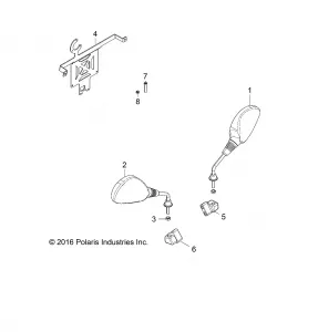 BODY, MIRROR, HITCH, LICENSE PLATE - Z17VBE87F2 (701592)