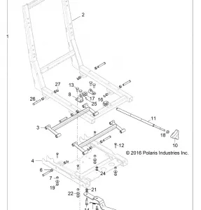 BODY, Сидение BASE ADJUSTER - Z17VBS87C2/CB (701597)