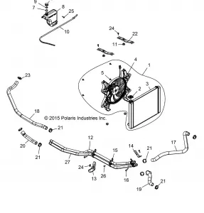 ENGINE, Охлаждение SYSTEM - Z17VBS87C2/CB/E87F2 (700260)