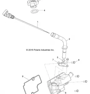 ENGINE, OIL DIPSTICK and BREATHER - Z17VBS87C2/CB/E87F2 (701094)