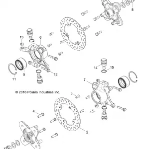 SUSPENSION, FRONT CARRIER - Z17VBS87C2/CB/E87F2 (701098)