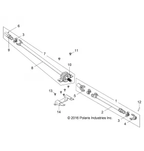 DRIVE TRAIN, FRONT PROP SHAFT - Z17VBE87N2 (701557)