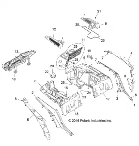 BODY, REAR RACK AND FENDERS - Z17VFE92AK/AM/AB (701385)