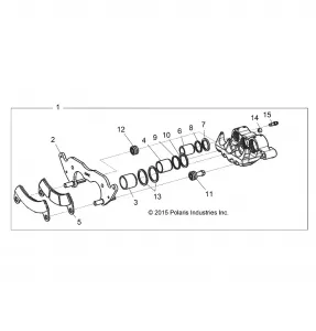 BRAKES, FRONT CALIPER - Z17VFE92AK/AM/AB (700440)