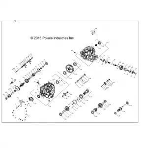 DRIVE TRAIN, MAIN GEARCASE INTERNALS 1333610 - Z17VFE92AK/AM (701051)