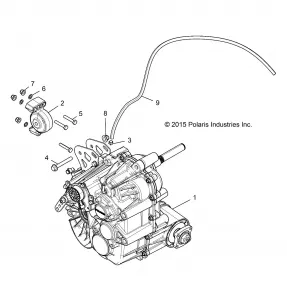 DRIVE TRAIN, MAIN GEARCASE MOUNTING - Z17VFE92AK/AM/AB (700446)