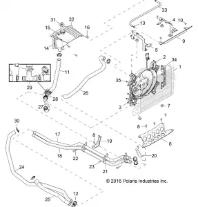 ENGINE, Охлаждение SYSTEM - Z17VFE92AK/AM/AB (701499)