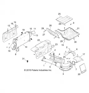 ENGINE, Выхлопная система SYSTEM - Z17VFE92AK/AM/AB (701390)