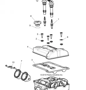 ENGINE, THROTTLE Кузовные детали AND Клапанная крышка - Z17VFE92AK/AM/AB (700468)