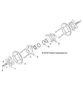 SUSPENSION, FRONT CARRIER AND HUB - Z17VFE92AK/AM/AB (700990)