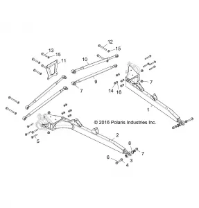 SUSPENSION, REAR CONTROL ARMS - Z17VFE92AK/AM/AB (701392)