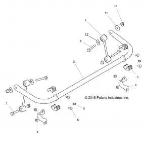 SUSPENSION, STABILIZER BAR, REAR - Z17VFE92AK/AM/AB (700474)