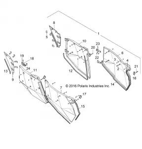 BODY, DOORS - Z17VFE92NG (701492)