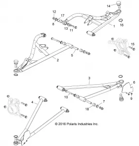 SUSPENSION, FRONT CONTROL ARMS - Z17VFE92NG/NK/NM (701391)
