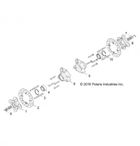 SUSPENSION, REAR CARRIER AND HUB - Z17VFE92NG/NK/NM (700991)