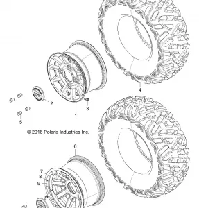 WHEELS, REAR - Z17VFE92NG/NK/NM (701489)