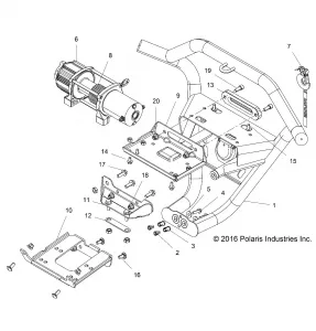 ACCESSORY, FRONT BUMPER, W/WINCH - Z17VDM99AB (701170)