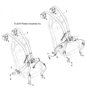 BODY, Сидение BELT MOUNTING - Z17VDR99AZ (701179)