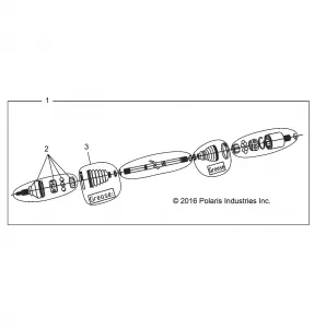 DRIVE TRAIN, FRONT HALF SHAFT - Z17VDE99AM/AP/AW/K99AK (701207)