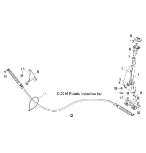 DRIVE TRAIN, GEAR SELECTOR - Z17VDR99AZ (701183)