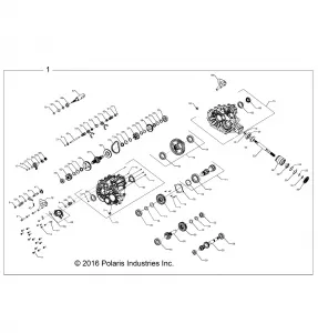 DRIVE TRAIN, MAIN GEARCASE INTERNALS - Z17VDE99AP/AW/KAK (701507)