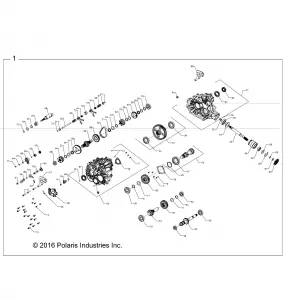 DRIVE TRAIN, MAIN GEARCASE INTERNALS - Z17VDR99AZ/M99AB (701795)