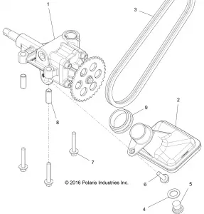 ENGINE, Маслянный насос - Z17VD_99AB/AK/AM/AW/LW/AZ/AP (701196)