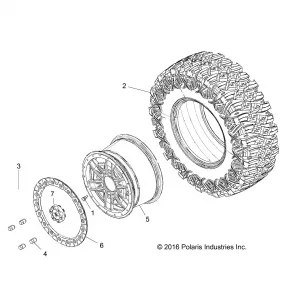 WHEELS, FRONT - Z17VDR99AZ (701202)