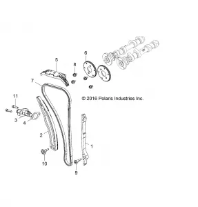 ENGINE, CAM CHAIN AND TENSIONER - Z17VDE99NM (701194)