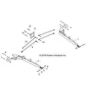 SUSPENSION, REAR CONTROL ARMS - Z17VDE99NM (701523)