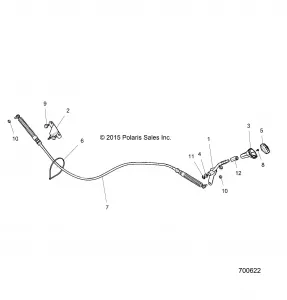 DRIVE TRAIN, GEAR SELECTOR - Z17VDE99FM/S99FM/CM (700622)