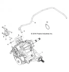 DRIVE TRAIN, MAIN GEARCASE MOUNTING - Z17VDE99FM/S99FM/CM (701652)